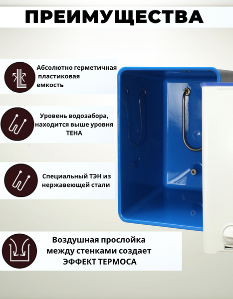 Умывальник для дачи Элвин ЭВБО 15/1.25-1