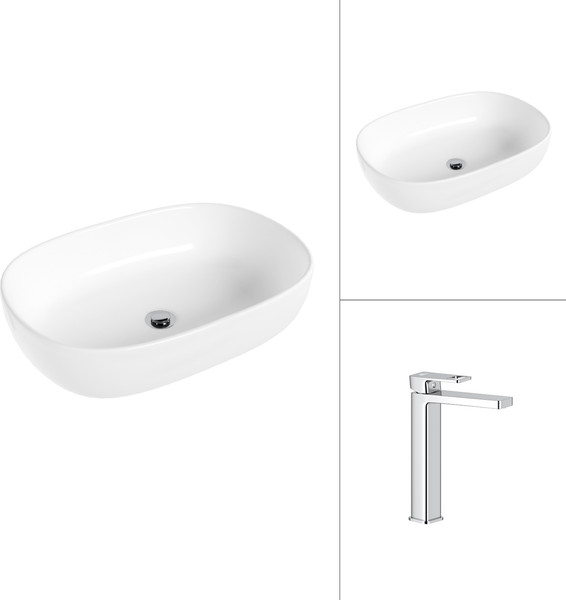 Умывальник со смесителем Lauter 21836 + Cascade 21СК0655C - фото