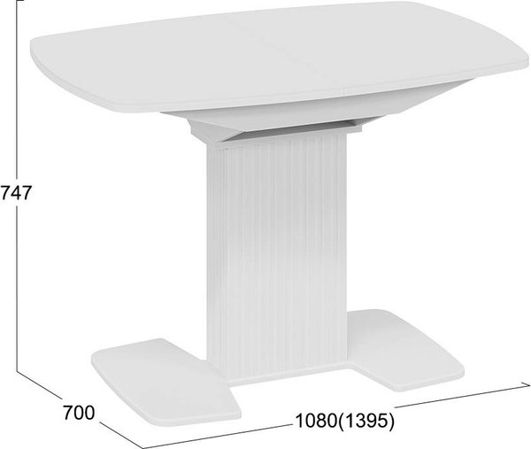 Обеденный стол ТриЯ Хилтон раздвижной Тип 1