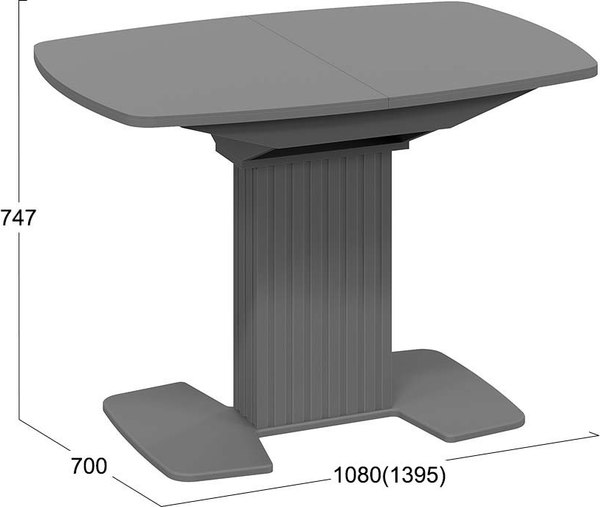 Обеденный стол ТриЯ Хилтон раздвижной Тип 1