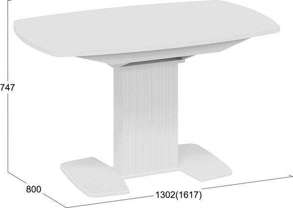 Обеденный стол ТриЯ Хилтон раздвижной Тип 2