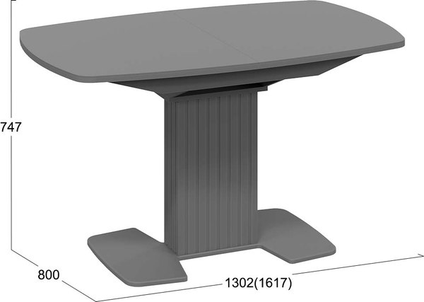 Обеденный стол ТриЯ Хилтон раздвижной Тип 2