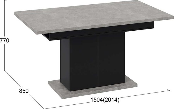 Обеденный стол ТриЯ Детройт Тип 1