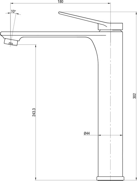 Умывальник со смесителем Lauter 21836 + Rio 21AM12672 с сифоном 21635CH
