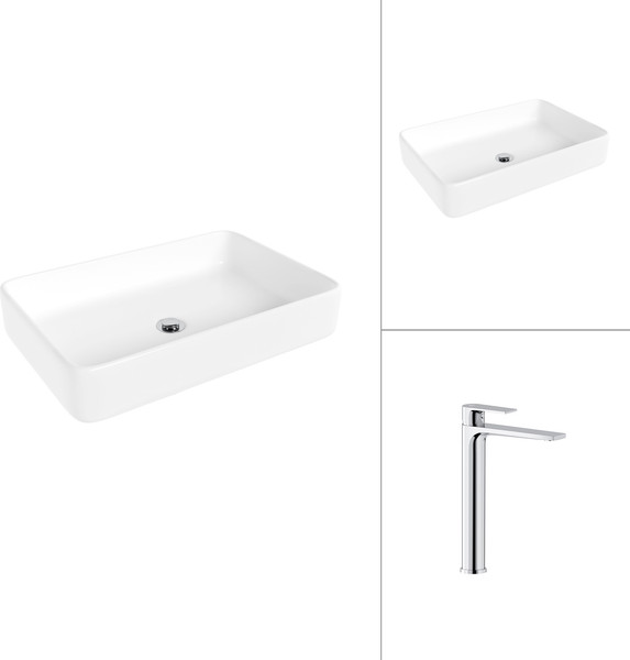 Умывальник со смесителем Lauter 21842 + Reef 21CK8678C - фото