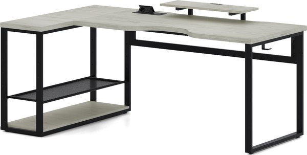 Компьютерный стол Millwood Каир угловой с полкой 200х120х93 / 51470_bk_ch_3 - фото