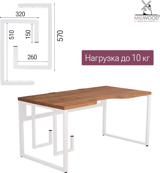 Кронштейн для системного блока Millwood 57х32х6 / 50600_b_1