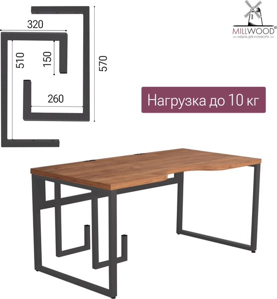 Кронштейн для системного блока Millwood 57х32х6 / 50600_g_3