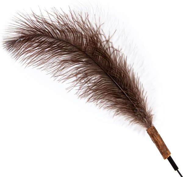 Игрушка для кошек ZooZooZoo Перья Страуса / HM-28-A - фото