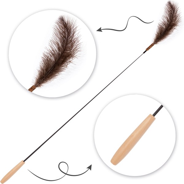 Игрушка для кошек ZooZooZoo Перья Страуса / HM-28-A