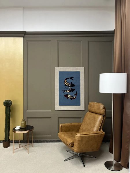 Ковер-постер Витебские ковры Poster Синие рыбы Б62552спа370100t2