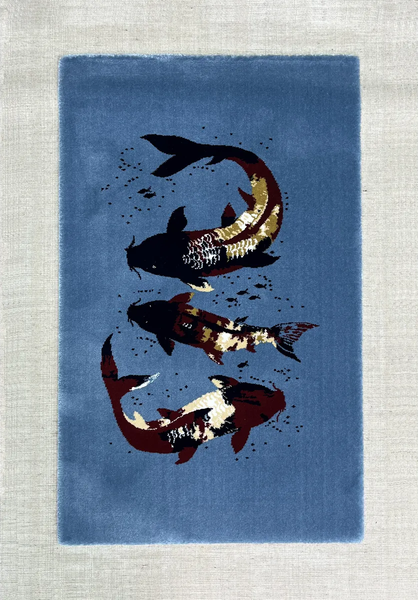 Ковер-постер Витебские ковры Poster Синие рыбы Б62552сла370100t4 Зеркальный - фото