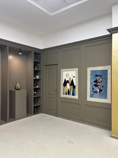 Ковер-постер Витебские ковры Poster Синие рыбы Б62552сла370100t4 Зеркальный