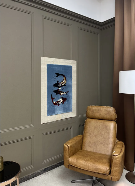 Ковер-постер Витебские ковры Poster Синие рыбы Б62552сла370100t4 Зеркальный