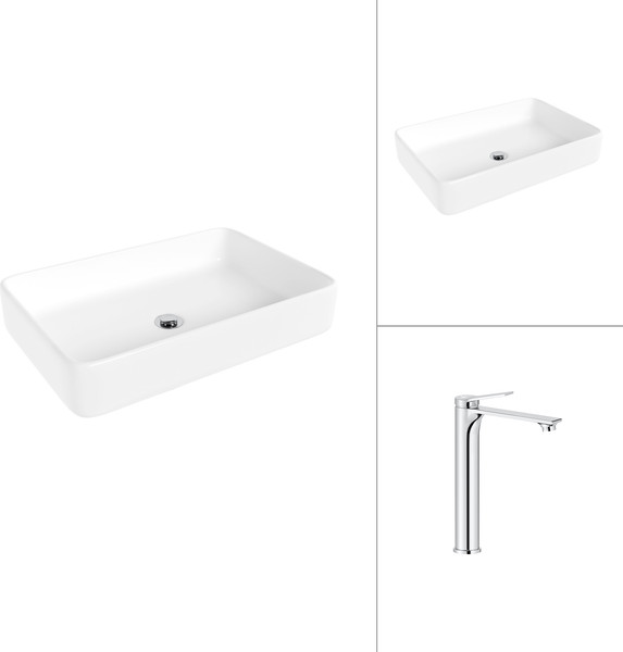 Умывальник со смесителем Lauter 21842 + Rio 21AM12672 - фото