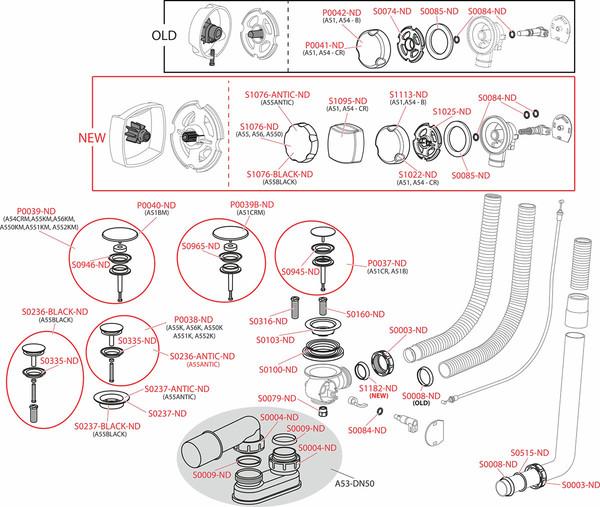 Сифон Alcadrain A55K-80-VE-01