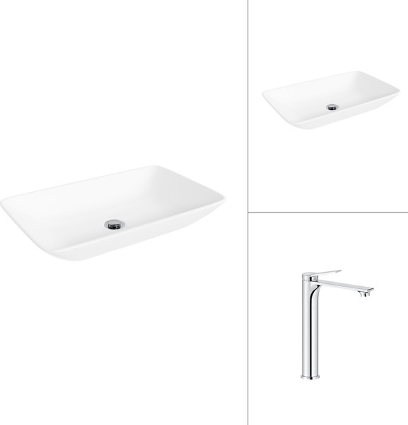 Умывальник со смесителем Lauter 21540 + Rio 21AM12672 - фото