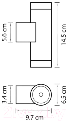 Бра уличное Lightstar Paro 351609