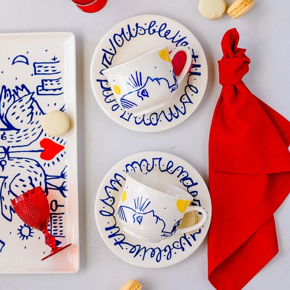 Набор для чая/кофе Gien Archipel Sentimental 18602PTA50