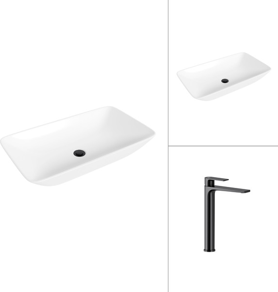 Умывальник со смесителем Lauter 21886 + Reef 21CK8678BS - фото