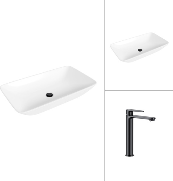 Умывальник со смесителем Lauter 21886 + Moon 21СК8691BS - фото