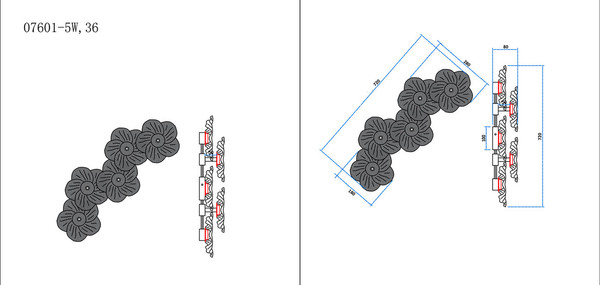 Бра Kinklight Грея 07601-5W.36