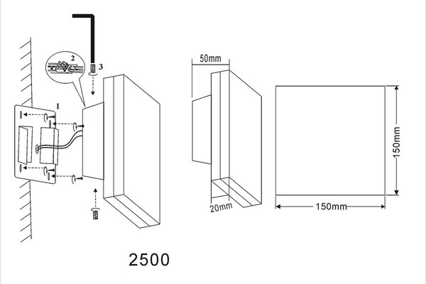 Светильник уличный Kinklight Пирей 2500.19