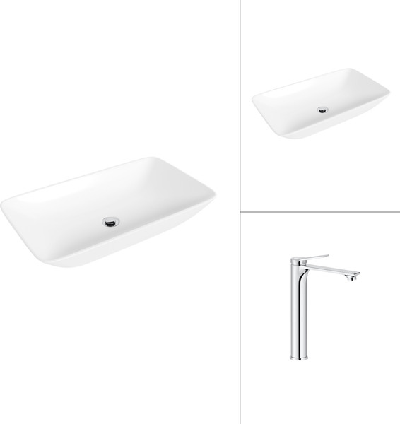 Умывальник со смесителем Lauter 21886 + Rio 21AM12672 - фото