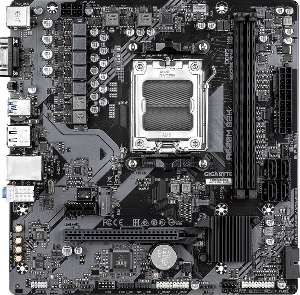 Материнская плата Gigabyte A620M S2H 2.0 - фото