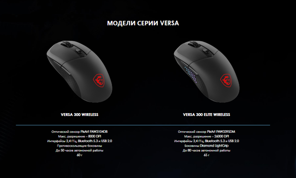 Мышь MSI Versa 300 W