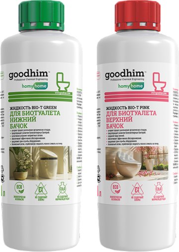 Набор жидкостей для биотуалета GoodHim Для верхнего и нижнего бачков 58848 - фото