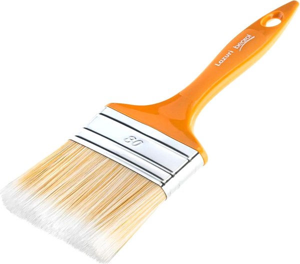 Кисть малярная Beorol Плоская для лазурных покрытий 80x15мм - фото