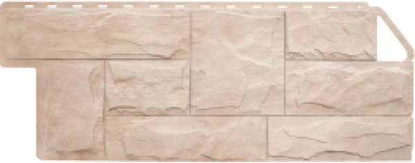 Сайдинг Альта-профиль Гранит ЭКО Кремовый - фото