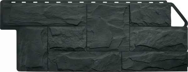 Сайдинг Альта-профиль Гранит ЭКО Графит - фото