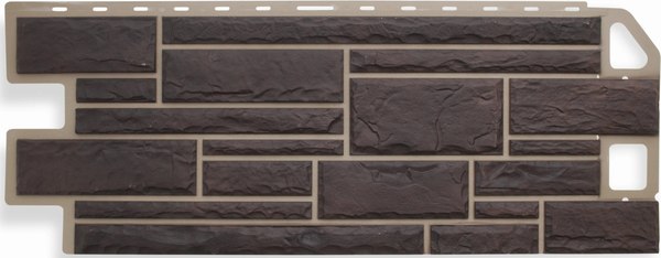 Сайдинг Альта-профиль Камень Жженый - фото