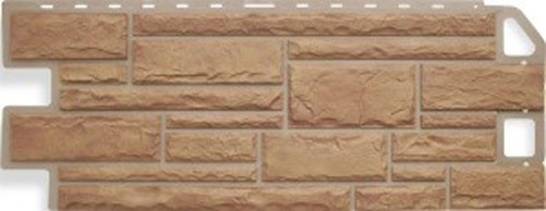 Сайдинг Альта-профиль Камень Бежевый - фото