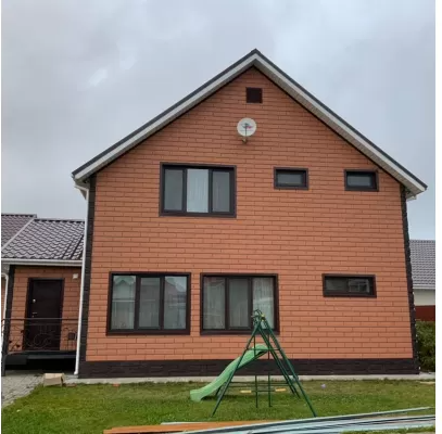 Сайдинг Альта-профиль Камень Венецианский терракотовый