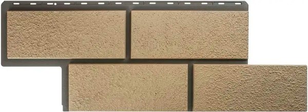 Сайдинг Альта-профиль Камень Неаполитанский слоновая кость - фото