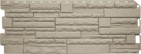 Сайдинг Альта-профиль Камень скалистый ЭКО Кремовый - фото