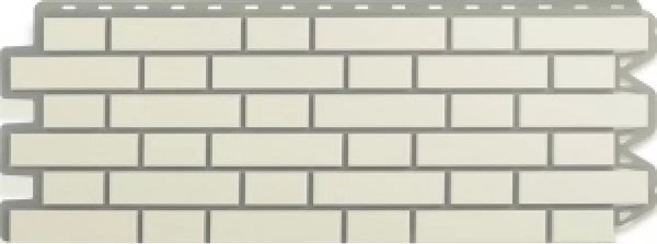 Сайдинг Альта-профиль Кирпич клинкерный Белый - фото