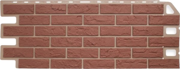 Сайдинг Альта-профиль Кирпич Красный - фото