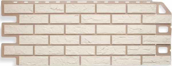 Сайдинг Альта-профиль Кирпич Белый - фото