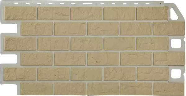 Сайдинг Альта-профиль Кирпич рустикальный 01  - фото