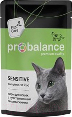 Влажный корм для кошек ProBalance Sensitive для кошек с чувствительным пищеварением  - фото