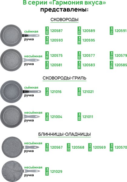 Набор кухонной посуды Elan Gallery 120560+4
