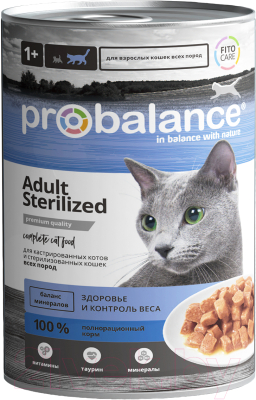 Влажный корм для кошек ProBalance Sterilized - фото