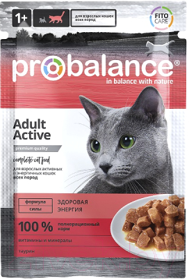 Влажный корм для кошек ProBalance Active для активных кошек