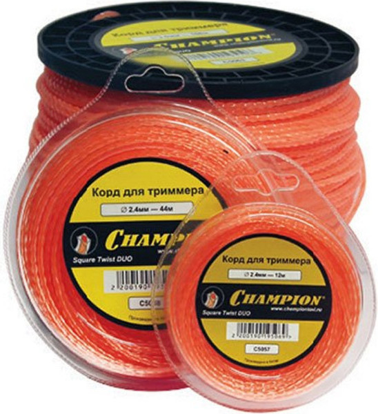 Леска для триммера Champion Twisted Square / C7001 - фото