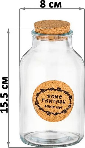 Емкость для хранения Elan Gallery Glaskraft. Home Fantasy / 240560