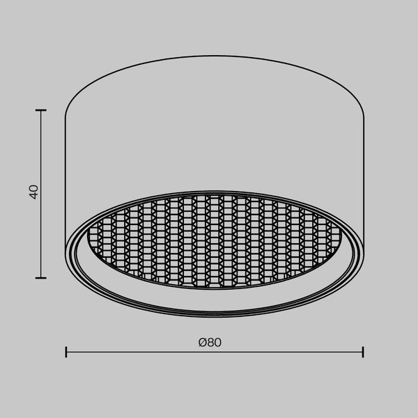 Точечный светильник Maytoni C122CL-L7-4K-B